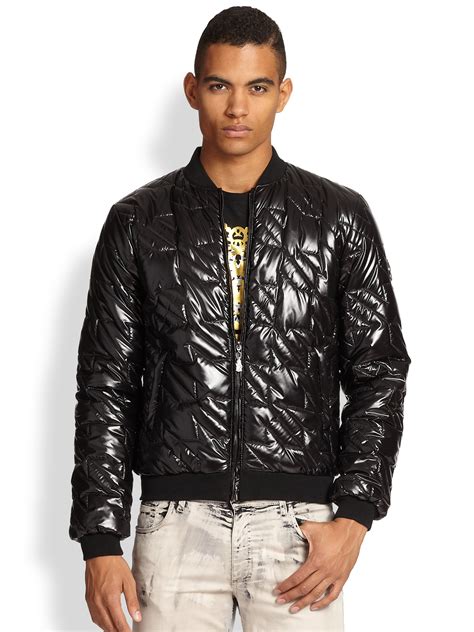 versace jeans quilted puffer jacket|Versace windbreaker jacket.